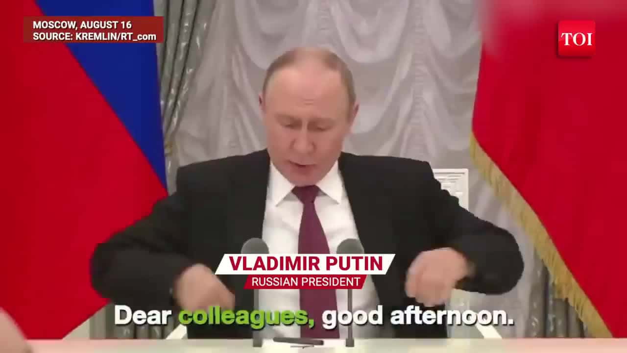 Cover for Putin's 1st Speech After Alaska Meeting; Won't End Ukraine War, Lists 2 Big Conditions For Trump