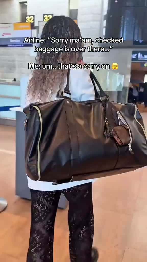 Cover for I saved a lottt of money with this bag         dufflebag  luggage  bags  travelbag  girlythings  travelhacks  travelhacks  tiktoktravel  traveltips  travel  carryon  vacation  98782 #Scoopz #LifeDrama #FavMovieClip #CaughtOnCamera