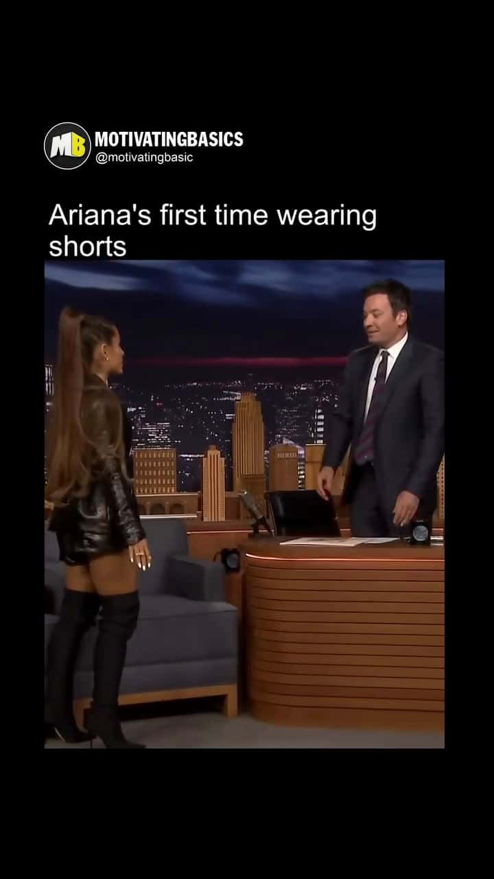 Cover for #UnpopularOpinion Ariana's first time wearing shorts