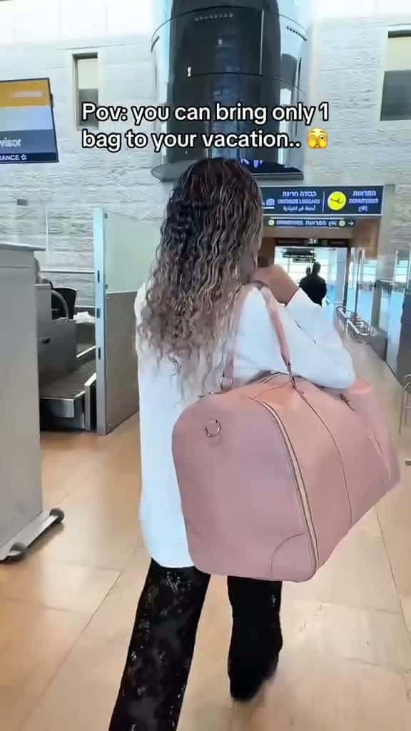 Cover for I already saved over 300  with this bagg     dufflebag  luggage  bags  travelbag  girlythings  travelhacks  traveltips  carryon  tiktoktravel  traveltips  80446 #Scoopz #LifeDrama #FavMovieClip #CaughtOnCamera