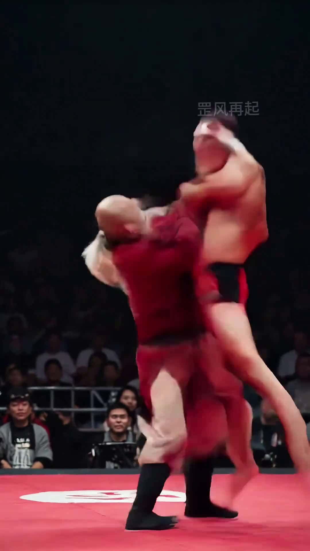 Cover for AI video: A master knocks out a Japanese fighter with three throws in a row to finish the fight on the wrestling ring! #Master#FightingSport#LoveForCountry#Tournament#AI