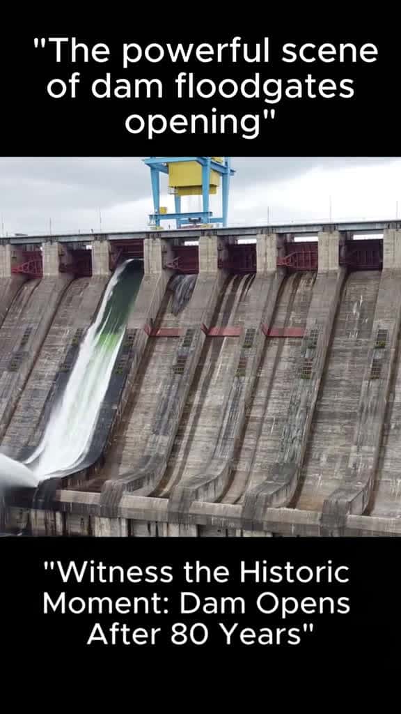 Cover for viral how water dam open release moments 75198 #trend