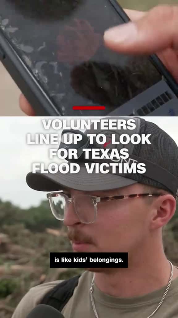 Cover for Rescue volunteers in Center Point Texas are finding the belongings of missing chi 44430 #shortvideos