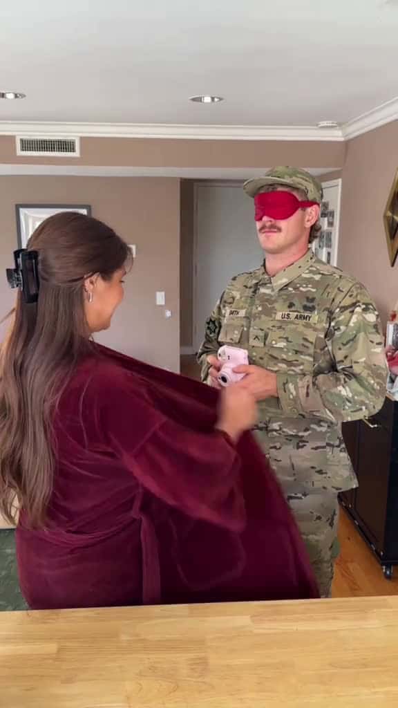 Cover for Soldier comes home to surprise pregnancy news from his wife PART 1 viralvideo foryou viral 43486 #us