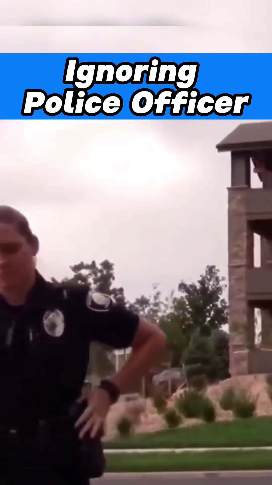 Cover for Ignoring Police Officer 😂 #police #cops #prison #jail#TrueCrime