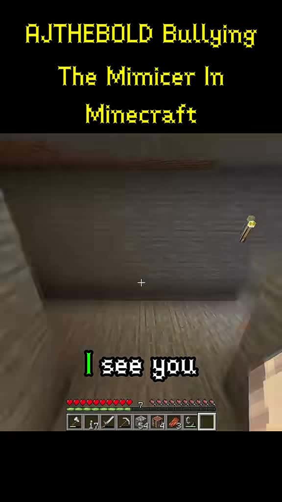 Cover for AJTHEBOLD vs The Mimicer – Watch this hilarious Minecraft boss battle! 😂 #Minecraft #Gaming #BossFight