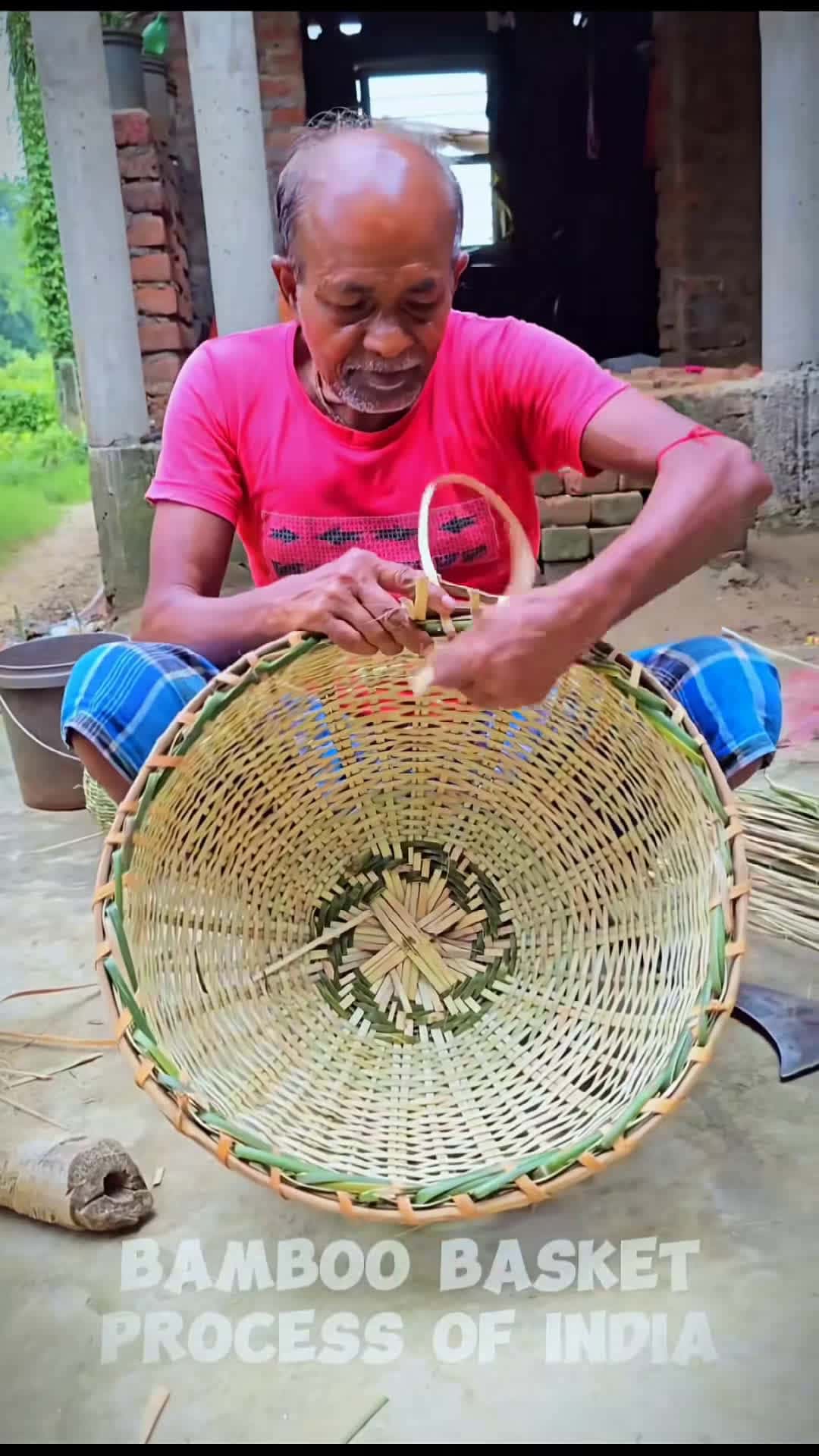 Cover for #bamboo #basket #plastic #vessel #kid #money #bank #football #amazing #factory #manufacturing #process #work #handmade #make #fyp #foryou #foryoupage