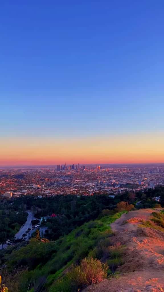 Cover for Breathtaking sunset views over Los Angeles! 🌅💖 #GriffithObservatory #CaliforniaDreaming #CityVibes