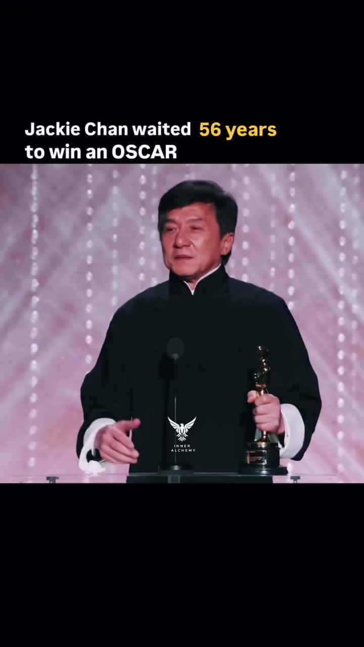 Cover for Jackie chan waited 56 years to win an Oscar 
