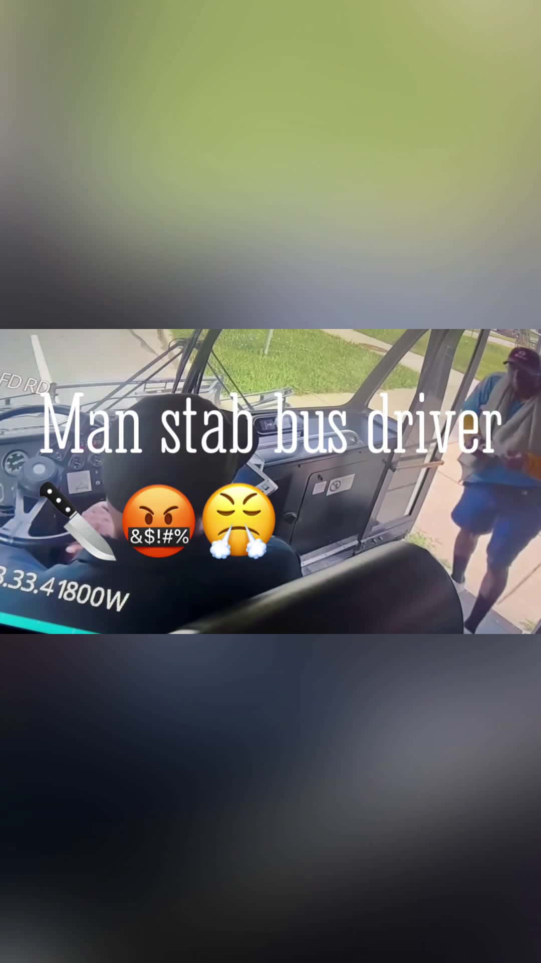 Cover for Man stab bus driver