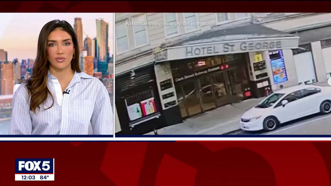 Cover for Hotel St. George marquee collapse closes Brooklyn subway stop