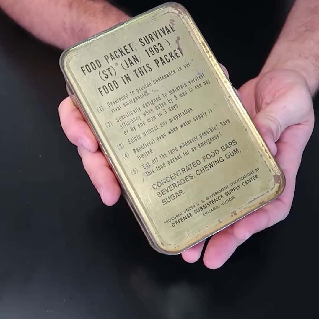 Cover for /storage/emulated/0/Download/Opening 57 Year Old US Military Food Packet Survival
