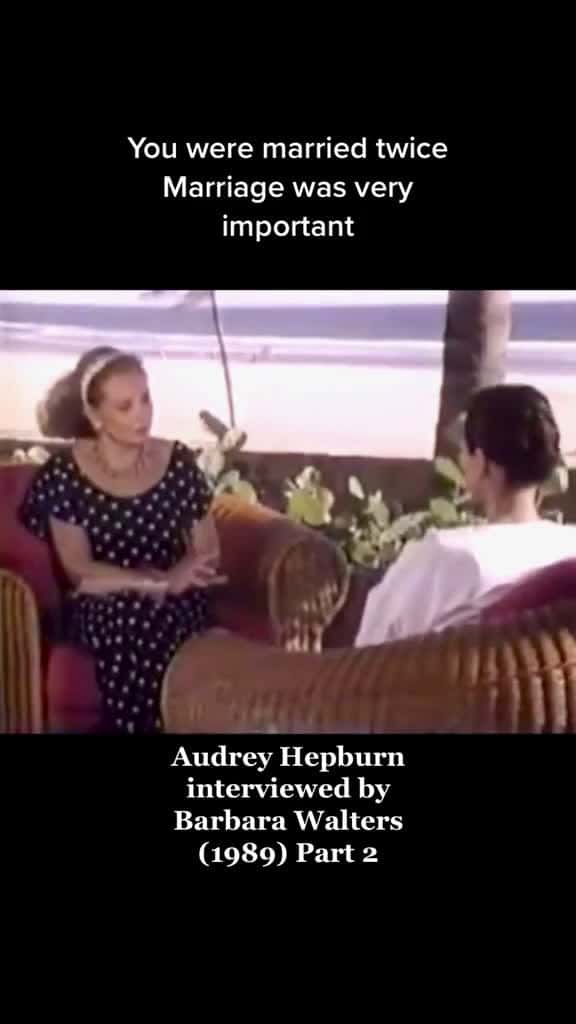 Cover for PART 2 Audrey Hepburn interviewed by Barbara Walters in 1989. Audrey discusses he 23470 #america