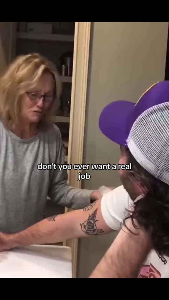 Cover for Funny tattoo reveal to Mom tattoo suprise reaction MomsofTikTok fyp 07243 #followMe