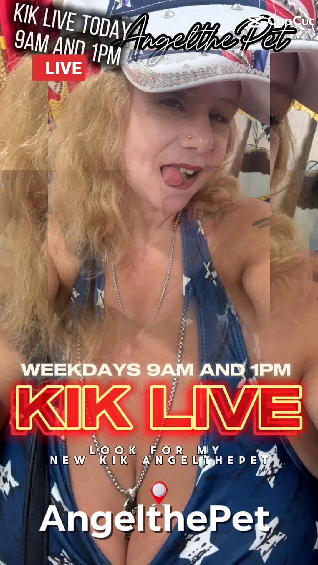 Cover for KIK LIVE TODAY A 9AM AND 1PM LOOK FOR MY NEW KIK Angelthepet ON KIK LIVE SECTION SEARCH ALSO SUBSCRIBE TO MY OF PAGE angel-pet AND GET ACCES TO MY PARTIES AND MANY MORE FUN STUFF SUBSCRIBE NOW