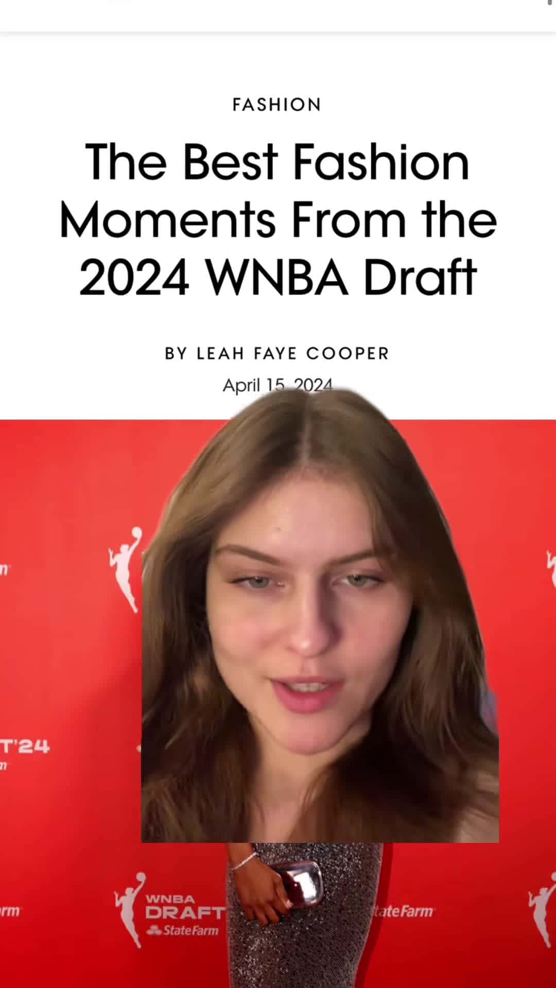 Cover for #greenscreen WNBA DRAFT #foryou