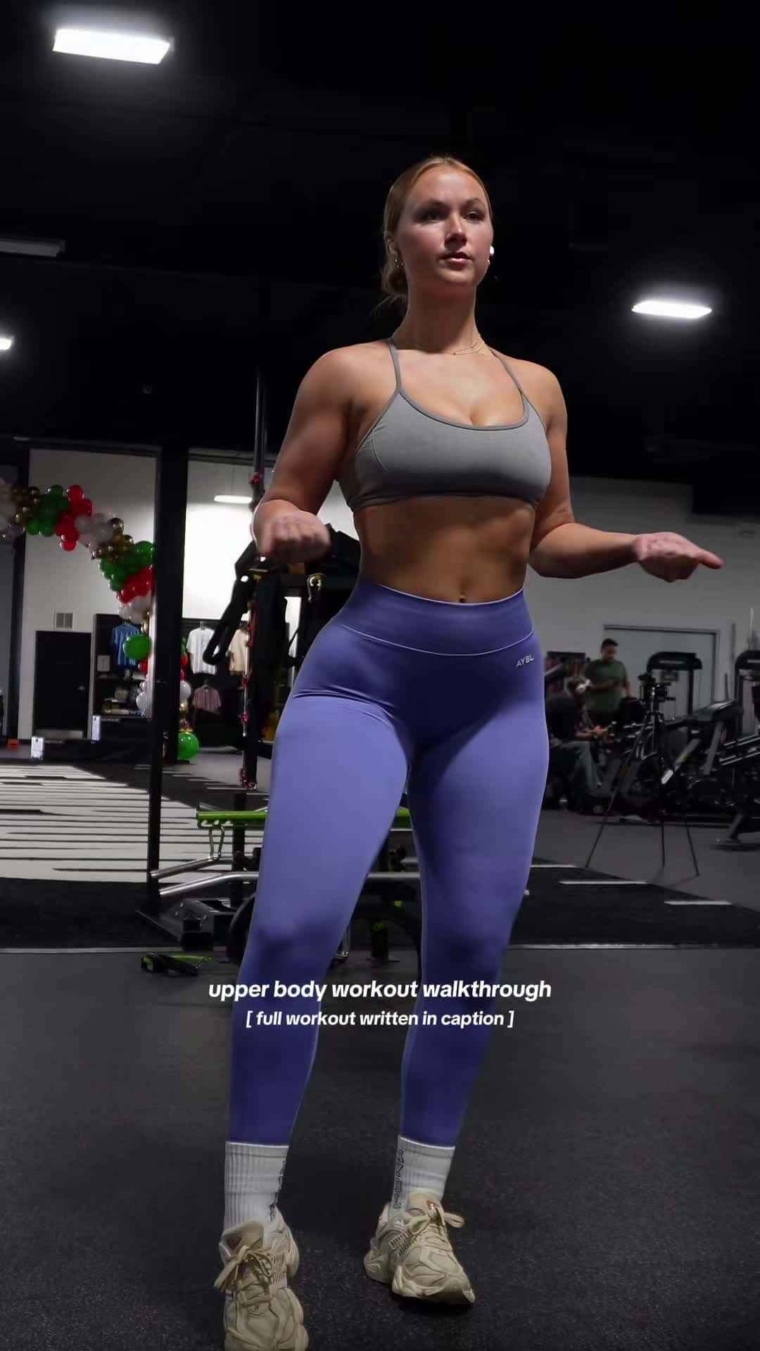 Cover for gonna try to make more voice over / micd up content for yall because ive been slaaaaaacking 🙃 workout details: 3xamrap pull ups 4x6-8 shoulder press — superset with 4x6-8 bicep curl 3x8-10 seated cable row 3x8-10 seated lateral raise (8-10 full ROM straight into 8-10 partials) 3x10-12 seated cable face pull 3x12-15 reverse cable fly wearing new @AYBL dropping next month!! #upperbody #upperbodyworkout #workoutwalkthrough #voiceoverworkout #back #shoulders #fitness #motivation #gym #workout #work