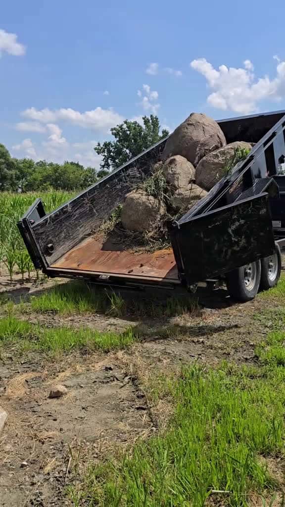 Cover for Those are some nice looking rocks. #GarnoHomestead #rocks #farm #dumptrailer #farmlife @Garno Homestead LLC  created by Garno Homestead LLC with ROKKA’s Offroading