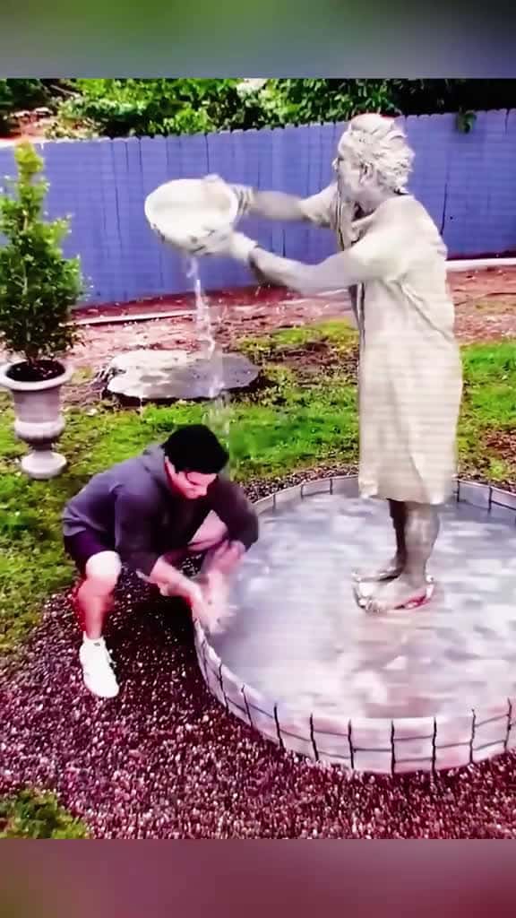 Cover for Statue prank fyp foryoupage funnyvideos prank tik tok funnymoments Tiktok fyp statueprank 44159 #shortvideos