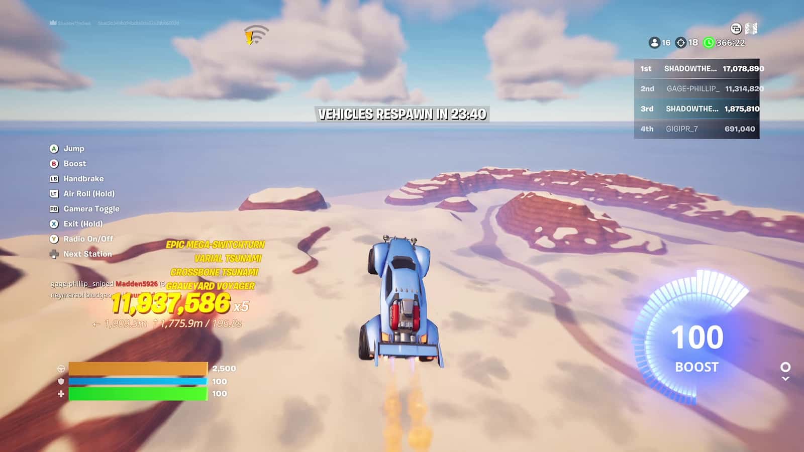 Cover for Is it a bird? Is it a plane? NOPE it’s a car!!!  #fyp  #fortnite  #larrythetrashcan