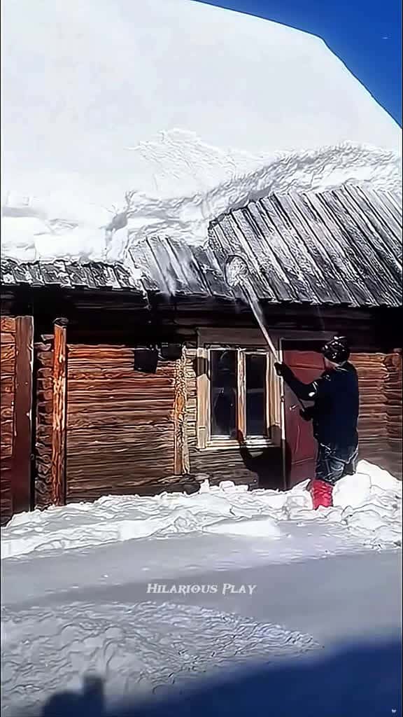 Cover for Roof snow removal asmr satisfying fyp snow oddlysatisfying 76014 #nicevideo