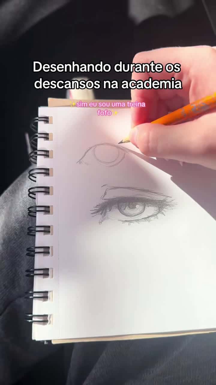 Cover for só sinto meus pensamentos pesarem e preciso ocupar as mãos enquanto espero voltar pra próxima série  #drawing #art #desenho #sketchbook #fyp #fyp #gym