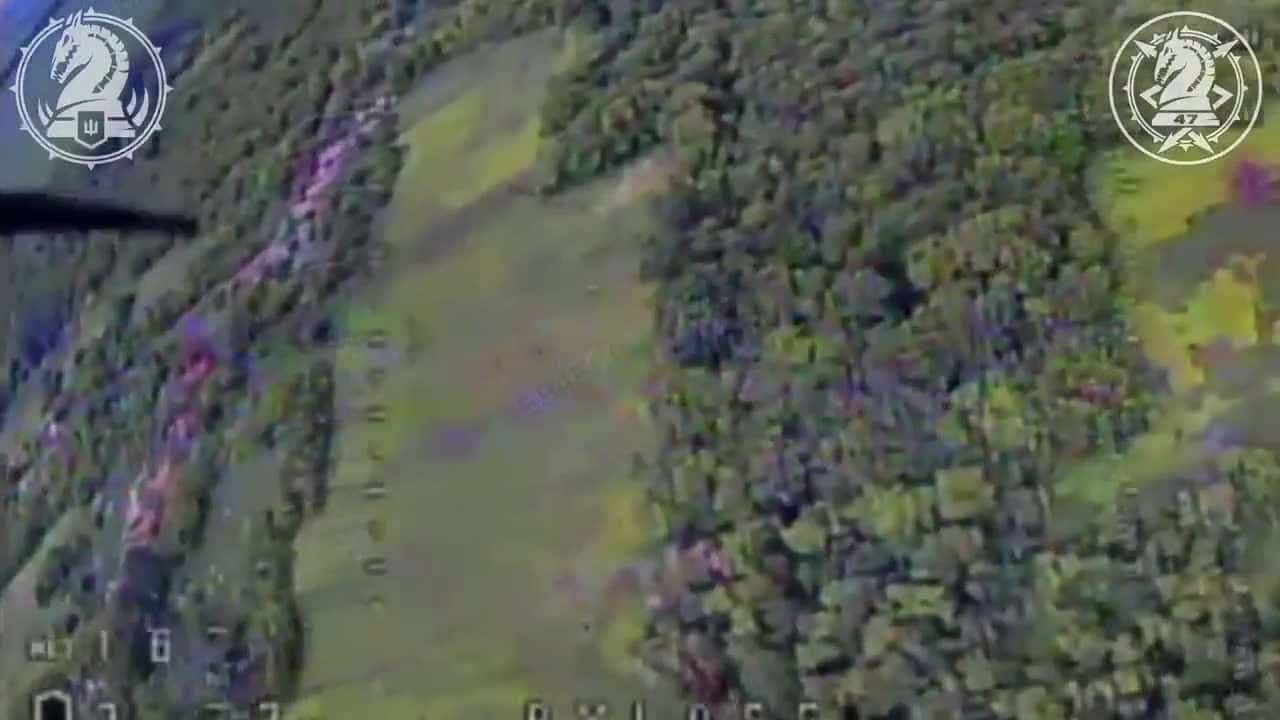 Cover for Ukrainian 47th Brigade jams Russian FPV drones in Kursk – intense July 2025 frontline action! #Ukraine #FPVdrones #ElectronicWarfare 🚁