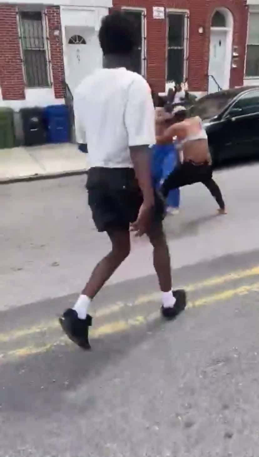 Cover for Fighting in da streets #fights #viral #fyp
