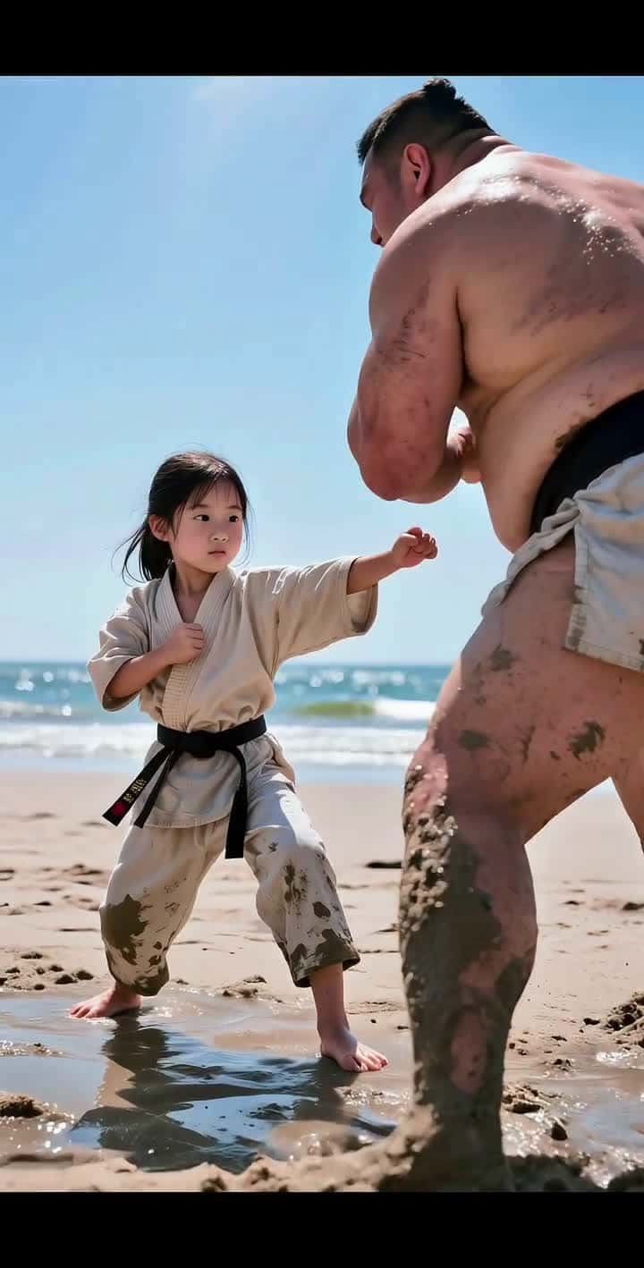 Cover for AIKungFu practice: Beach training session this summer #MartialArtsSkills#KungFuTraining#AIVideo#SummerSports#BeachLife