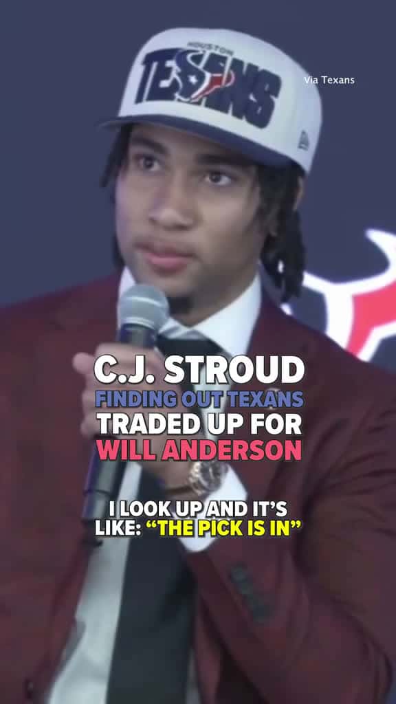 Cover for C.J. didn t know WHAT was going on cjstroud willanderson nfl houstontexans nfldraft nfltik 33547 #followMe