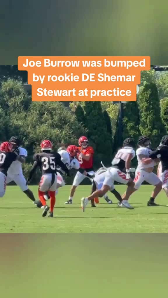 Cover for Burrow Sparks Scuffle at Bengals Practice