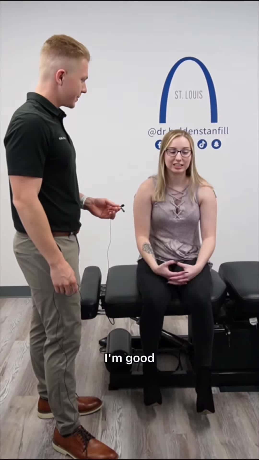 Cover for Turn Your Sound ALL The Way Up And Watch This chiropractor adjustment backpain stlchiro