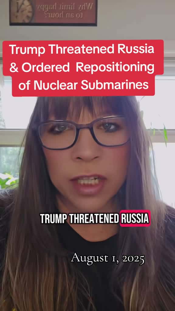 Cover for Trump sends nuclear submarines near Russia after Medvedev's bold warning. Tensions rise! 🚨 #BreakingNews #USA #Russia #Nuclear