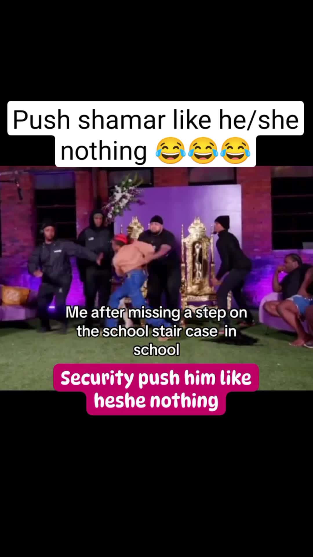Cover for Security push shamar like he/she nothing 😂😂😂#baddiesafrica #baddiescaribbean #diamond #tesehki #zeusnetwork #ivori #KoldKilla #trending 