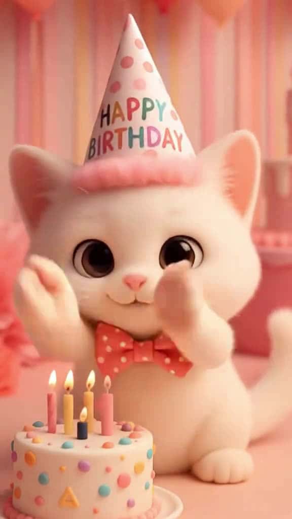 Cover for Cute cat birthday ai aicat aicats tiktok aitiktok aimagicworld cats aivideos aivi 43521 #followMe