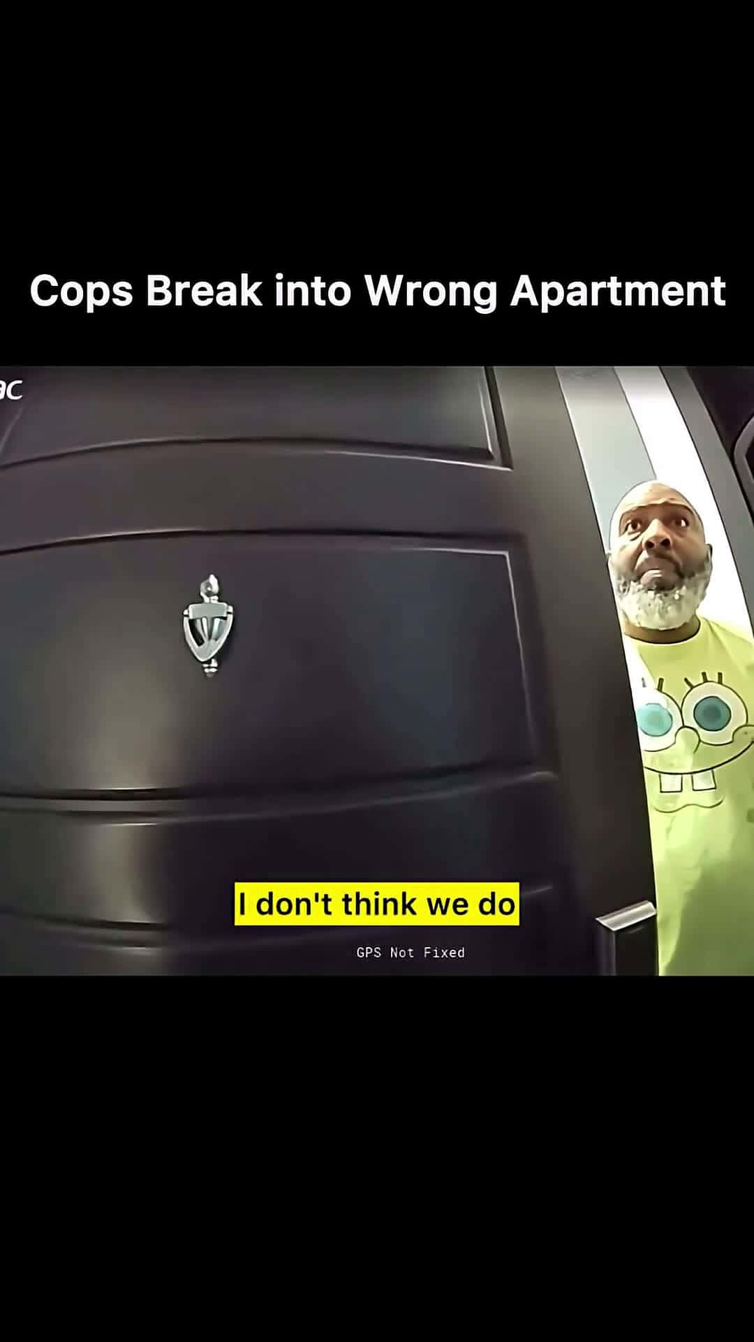 Cover for Cops broke into wrong apartment #police #copwatch #shorts