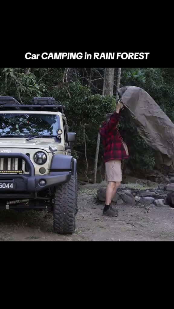 Cover for Car CAMPING in RAIN FOREST survival solocamping camping outdoor campingtent 69695 #trending