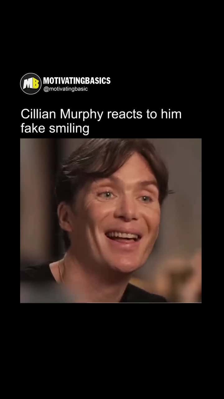Cover for #UnpopularOpinion Cillian Murphy reacts to him fake smiling