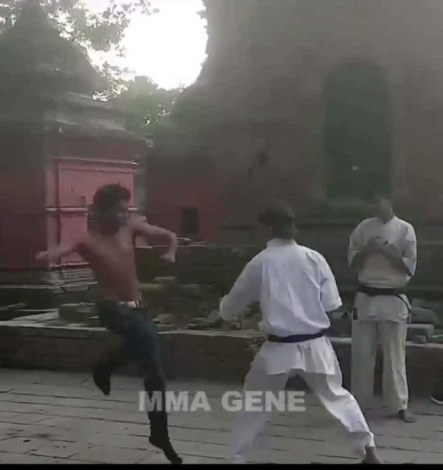 Cover for Clean kick tho 😤  #fight  #fightcam  #fyp