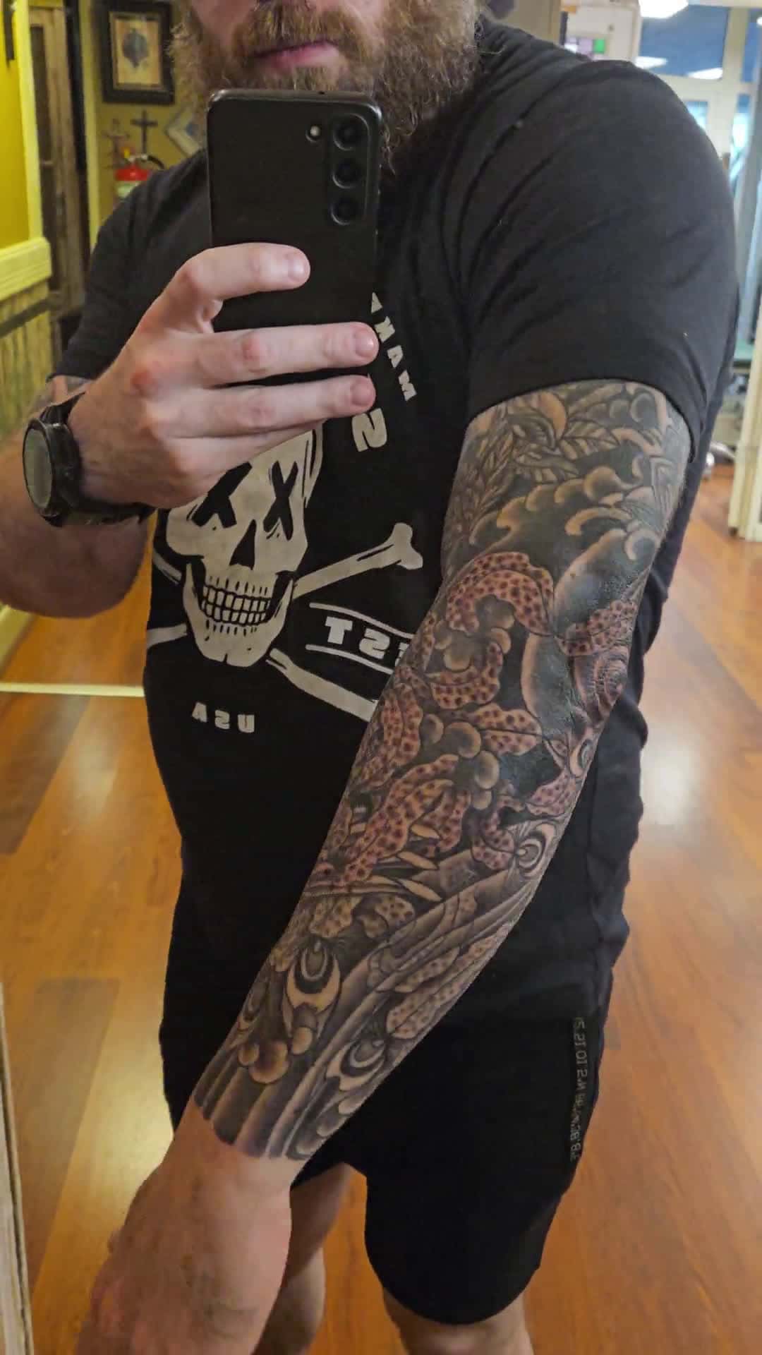 Cover for Final touches on a striking lower arm tattoo by Mark at On Edge in The Hague, Netherlands ✨ #Tattoo #TattooArtist #TheHague #BodyArt