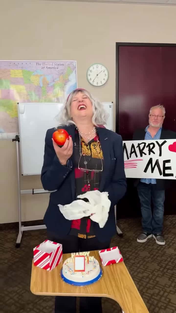 Cover for Principal and teacher get engaged!