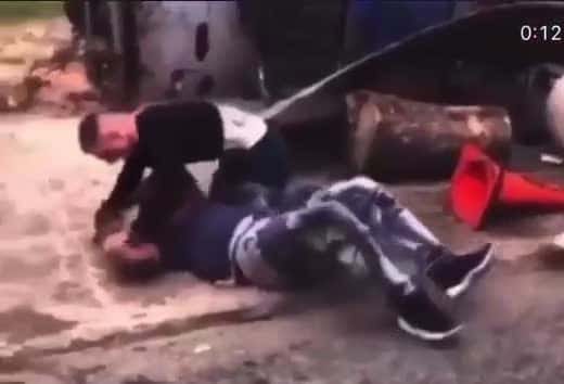 Cover for Guy beats two guys with a shovel  #fyp  #caughtoncamera  #fight