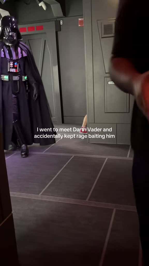 Cover for When Darth Vader leaves you speechless at Disney World! 🤯 #DarthVader #StarWarsMagic #DisneyAdventures
