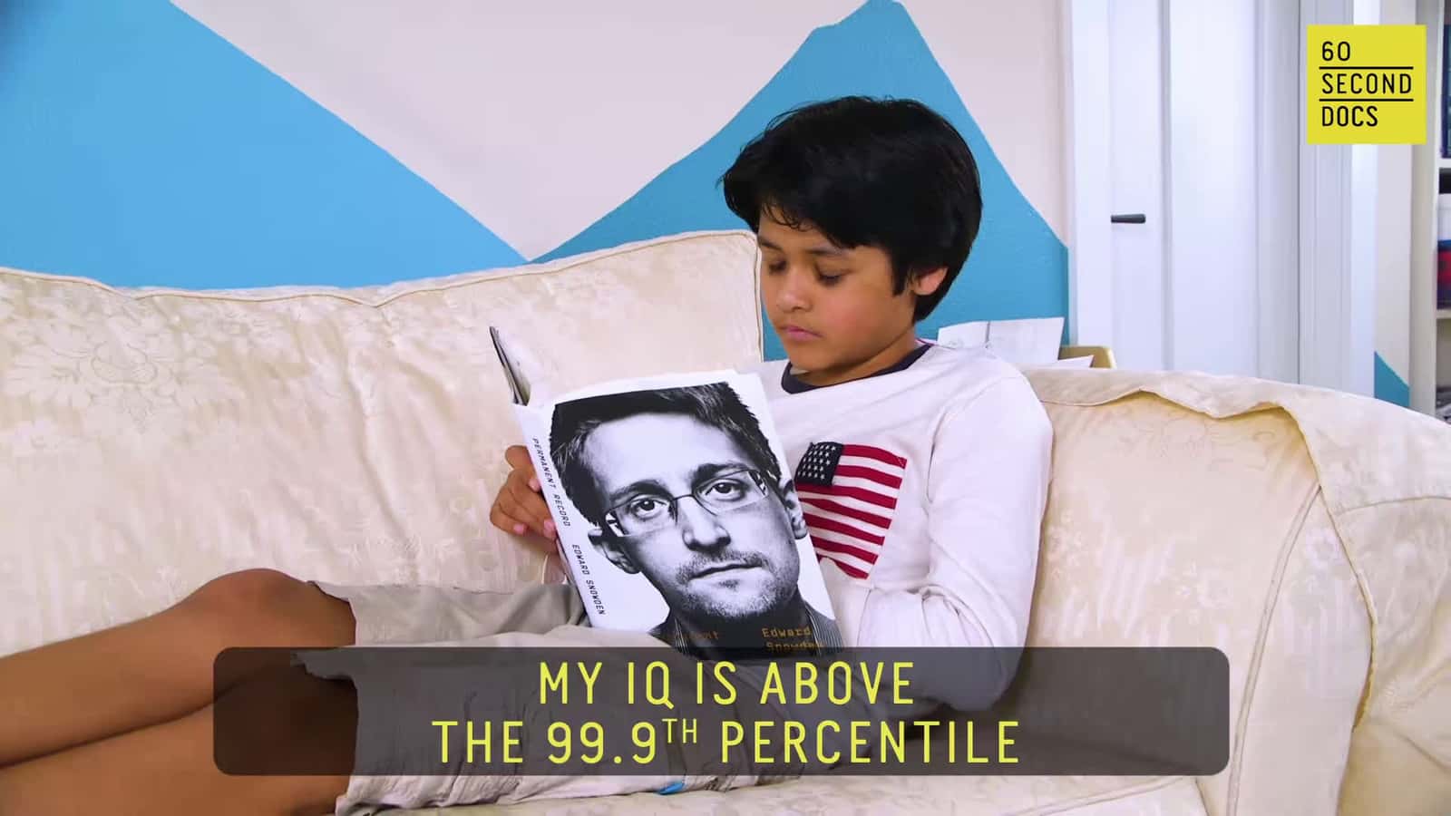 Cover for College graduate Kairan Quazi — age 10 when we filmed this, now a 14-year-old employee at #SpaceX — has an IQ above the 99.9th percentile. #kid #college #genius