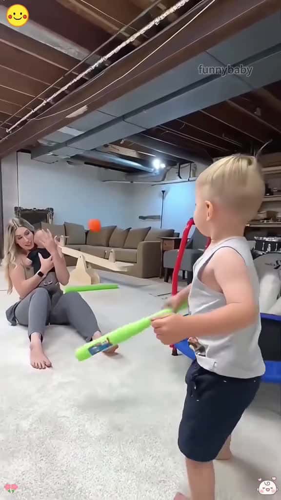 Cover for Children funny playing basketball failure moment #baby #funny #cute #scoopz #fyp #foryou #usa