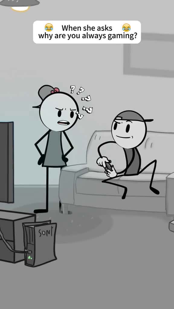 Cover for When she asks why are you always gaming humor Relationship funny 72351 #shortvideos