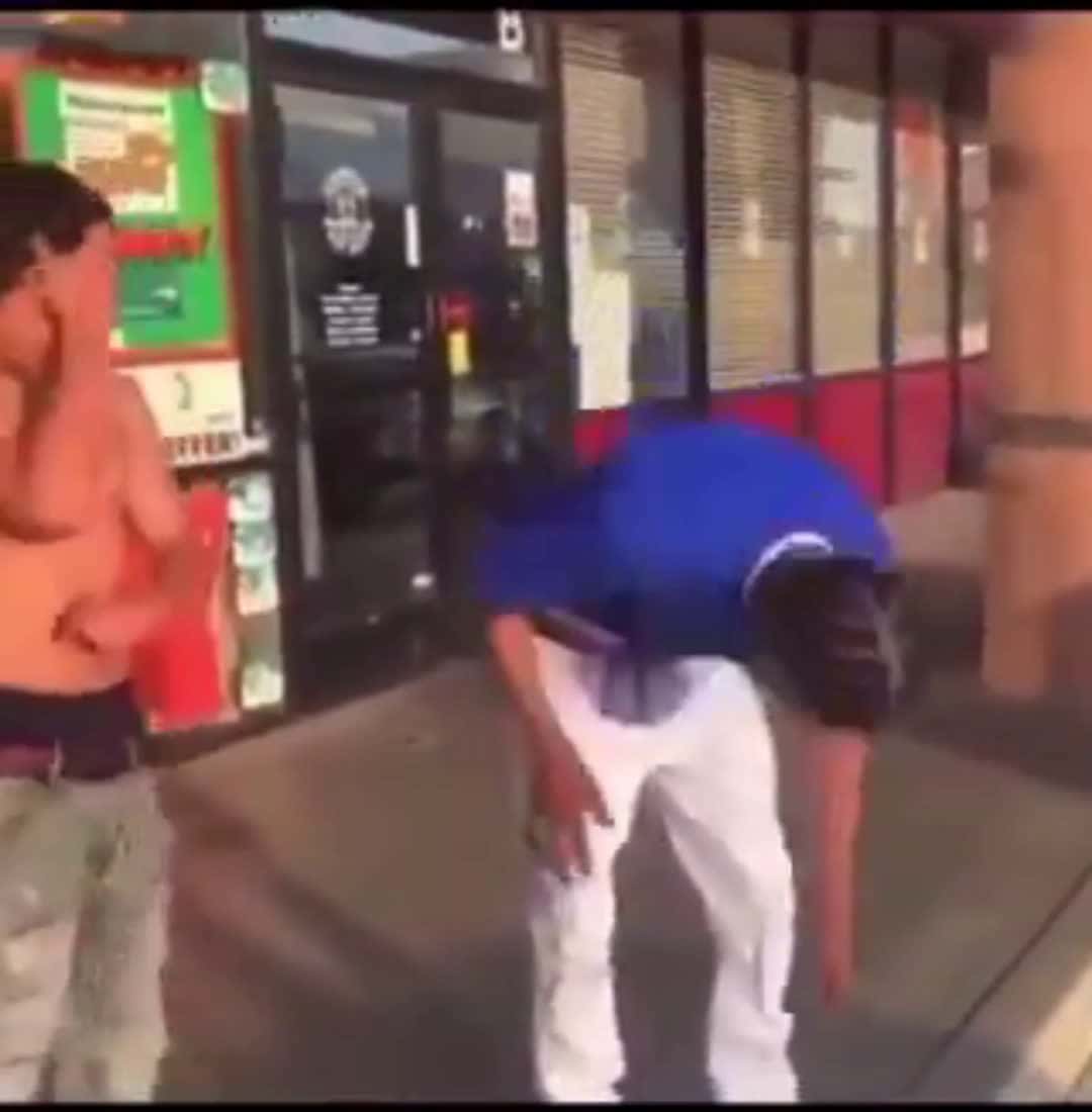 Cover for Trash Talker Tries Gang Member But Gets Folded #fight #fightcam #fights 