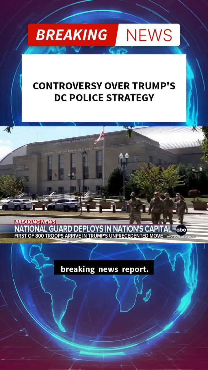 Cover for AI video Controversial Trump's DC Police Strategy Draws Attention #Trump#ControversialStrategy#DCPolice#MediaFocus#ai