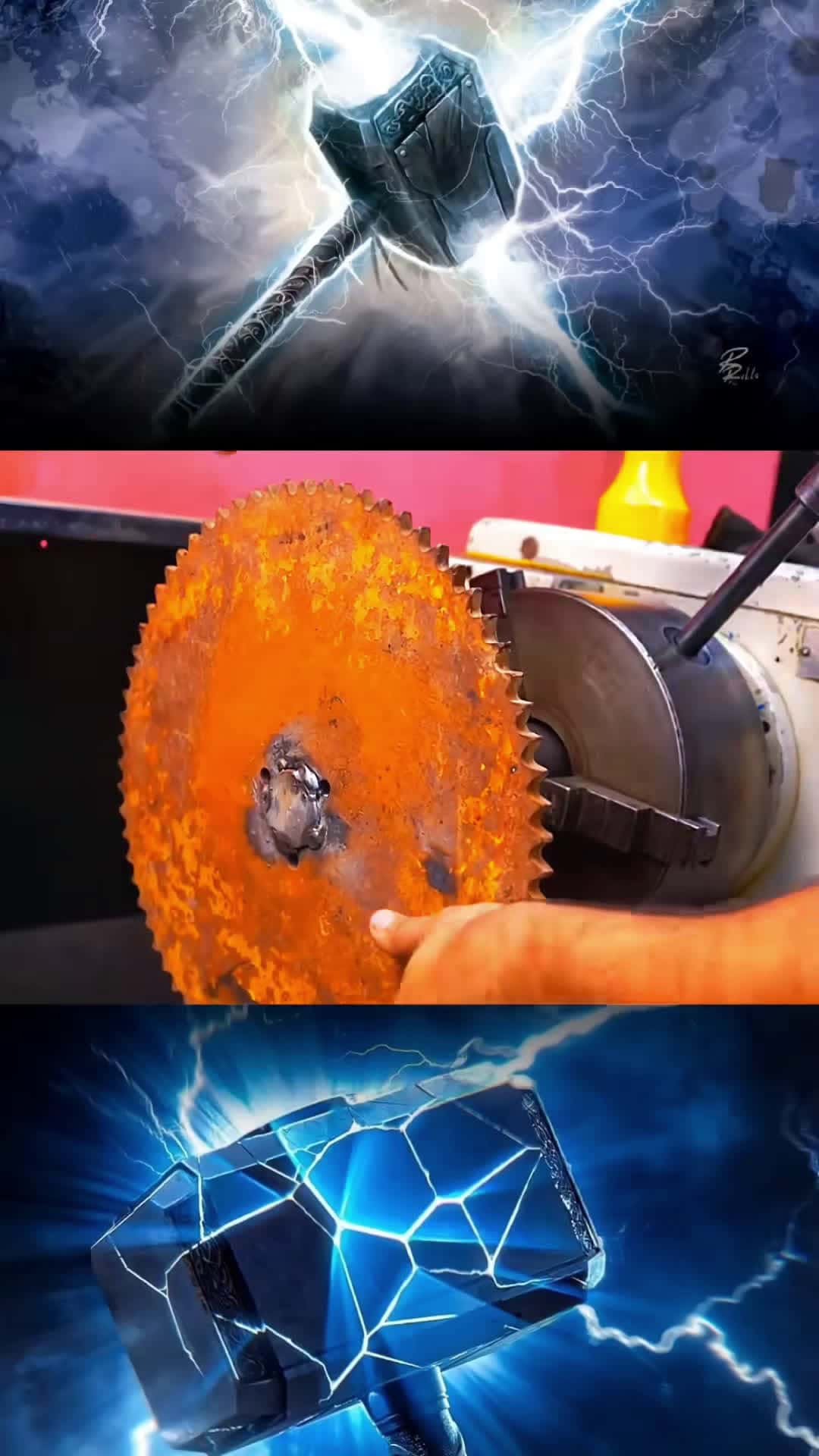 Cover for Making Thor 's Hammer #diy #thor #hammer #handmade #foryou #foryoupage #viral #trending #asmr