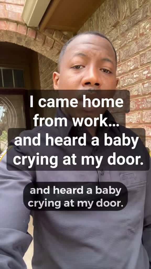 Cover for I came home from work and heard a baby crying at my door  #fyp